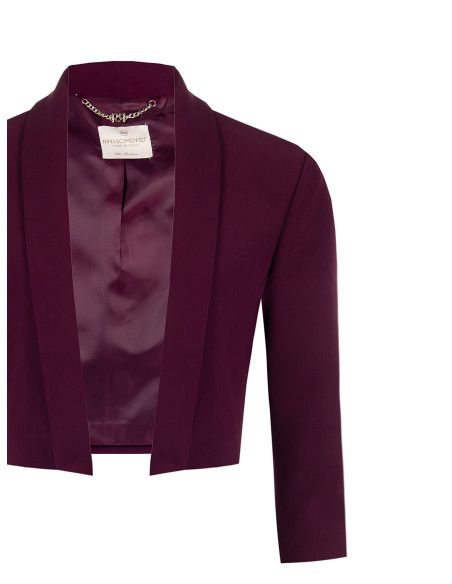 Rinascimento Technical Fabric Open Shrug Bolero - Vestiti Firmati L...