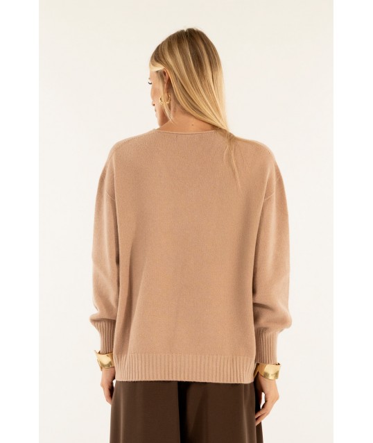 Maglia Scollo V Manica Larga Kontatto