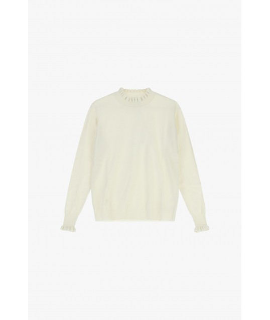 Maglia Con Collo Arricciato E Polsini Dixie