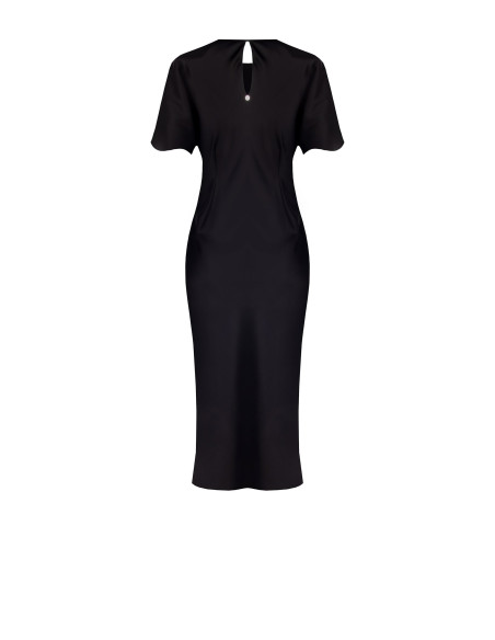 Rinascimento - Robe longue en satin bouclé sur un côté - Vestiti Fi...