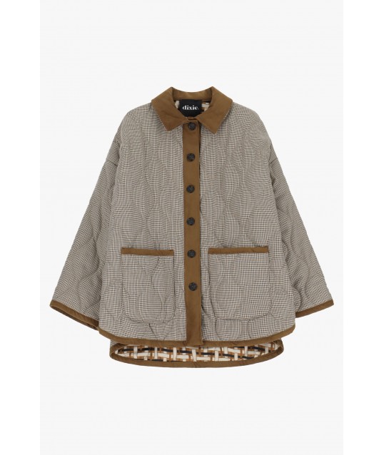 Veste matelassée avec imprimé Dixie et boutons