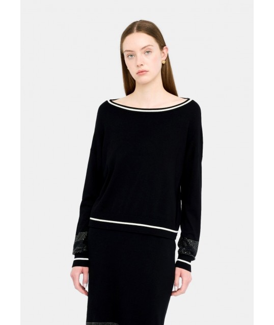 Maglia Con Strass Liu Jo