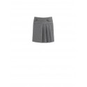 Pique Fabric Miniskirt With Pleating And Waist Ruffles Rinascimento