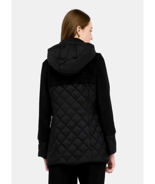 Cappotto Con Inserti In Nylon Trapuntato Liu Jo