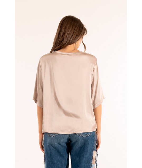 T-Shirt Satin Over Kontatto