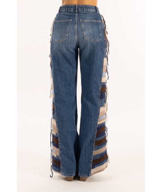 Kontatto Flare Fringe Jeans