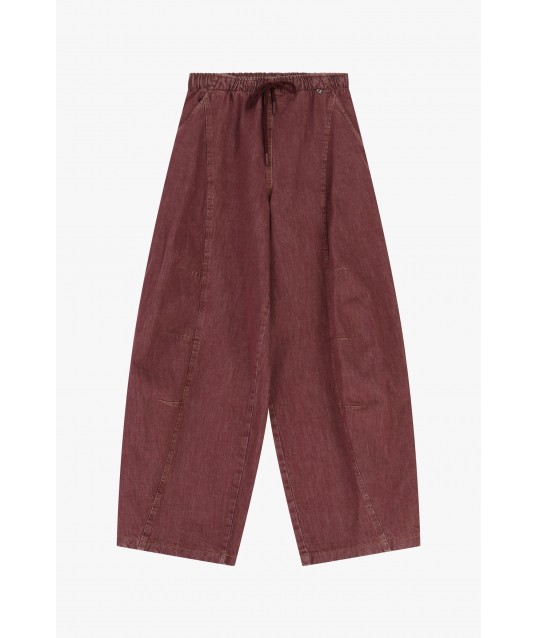 Pantalon palazzo Taille élastiquée avec couture Dixie