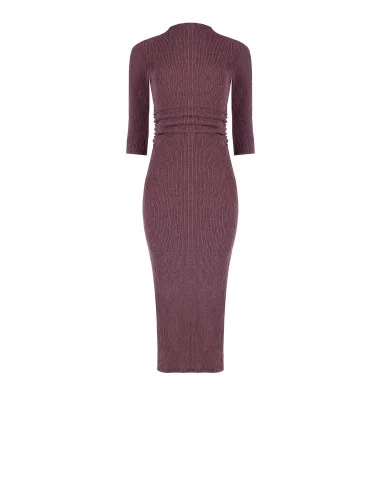 Rinascimento - Robe fourreau en tissu côtelé gaufré