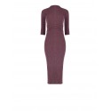 Rinascimento Embossed Ribbed Fabric Sheath Dress