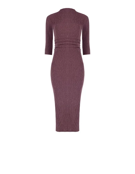 Rinascimento - Robe fourreau en tissu côtelé gaufré
