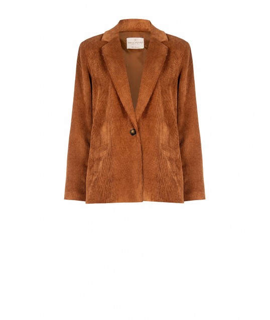 Rinascimento - Blazer en velours côtelé avec fentes latérales