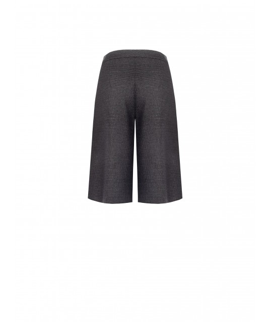 Prince of Wales Bermuda Shorts with Pleats and Pockets Rinascimento