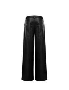 Pantaloni Palazzo Extra Larghi In Similpelle Rinascimento 2