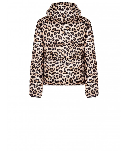 Reversible Quilted Short Down Jacket with Hood Rinascimento