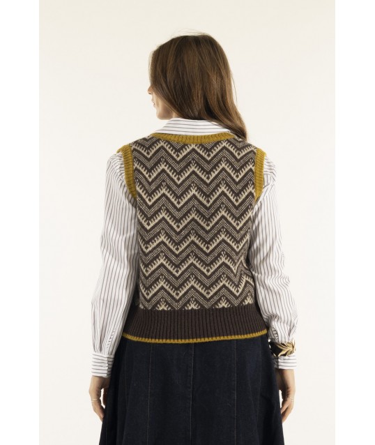 Kontatto Smile Jacquard Vest