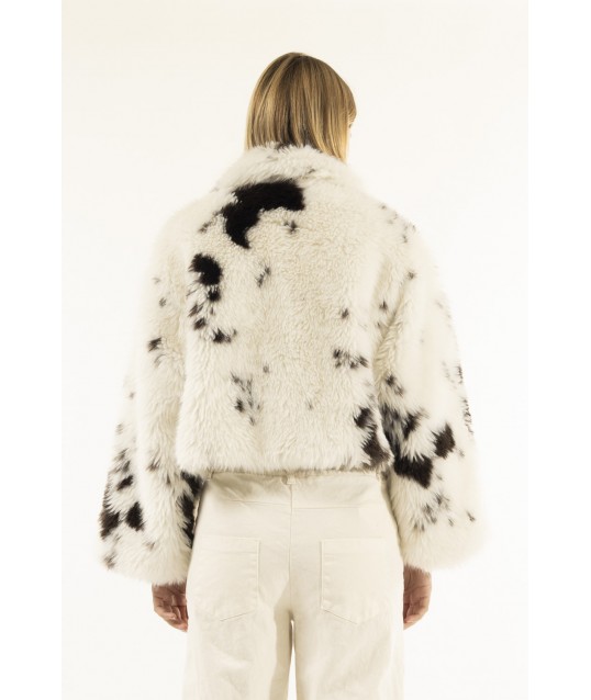 Kontatto Cow Cropped Fur Coat