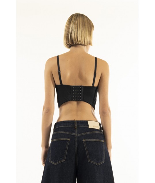 Bustier Scollo Cuore Frange Kontatto