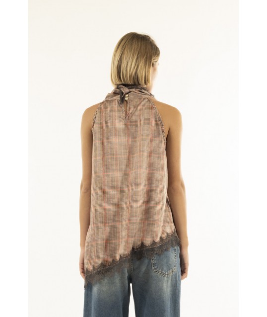 Kontatto Asymmetrical Foulard Top