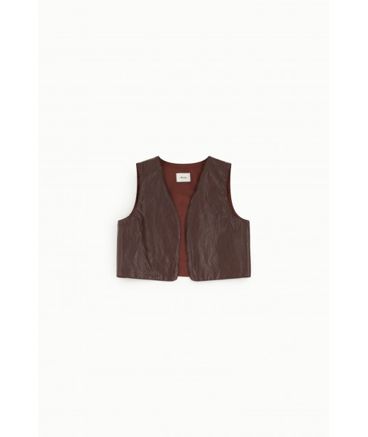 Gilet court avec ligne claire sans fermeture Dixie