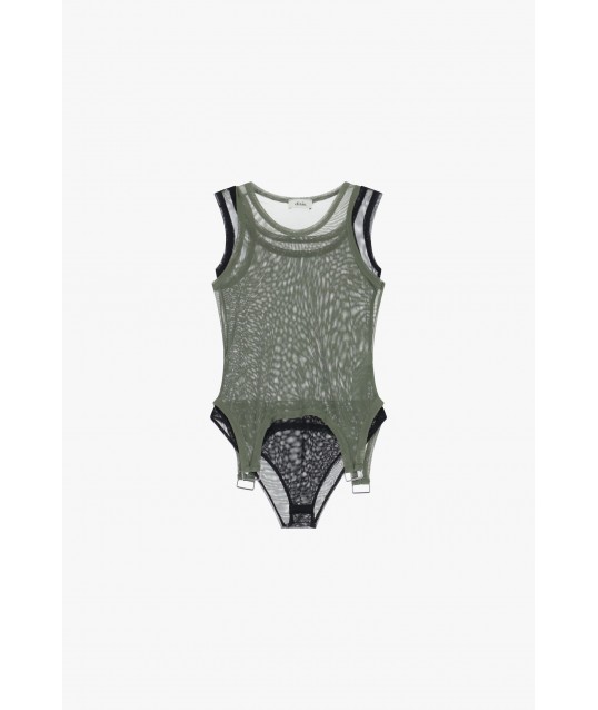 Body Con Inserti Trasparenti E Dettagli Metallici Dixie