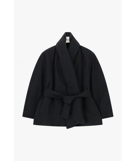 Quilted Jacket With Belt And Collar Wrap Dixie