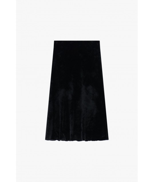 Midi Bell Skirt With Glossy Finish Dixie