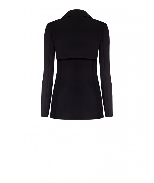 3 In 1 Technical Fabric Blazer Jacket Transformable Into Bolero And Vest Rinascimento