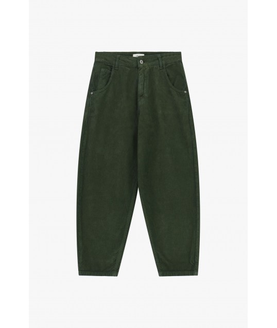 Pantaloni A Gamba Ampia Vita Alta Con Tasche Dixie