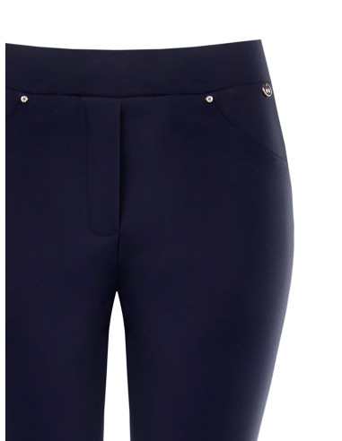Skinny Elasticated Waistband Trousers Rinascimento