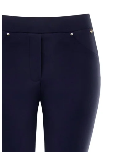 Skinny Elasticated Waistband Trousers Rinascimento