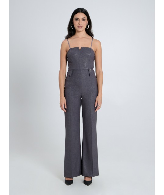 Laminated Fabric Palazzo Suit Rinascimento