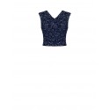 Crop Top Ricoperto Di Paillettes Effetto Cut-Out Rinascimento