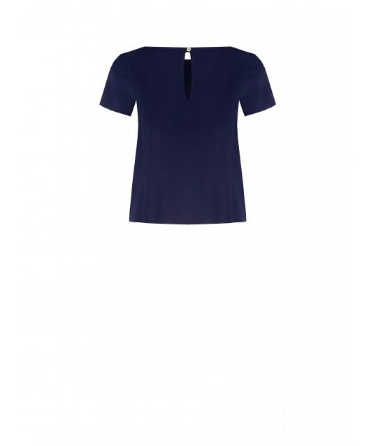 Blusa Fluida Quadrata In Raso Opaco Rinascimento