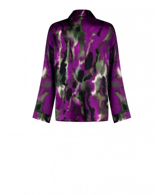 Rinascimento - Chemise large et asymétrique en satin