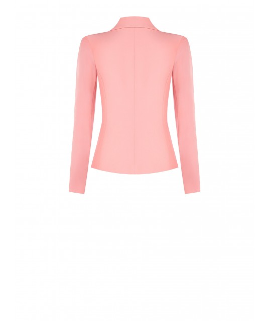 Rinascimento Technical Fabric Double-breasted Short Blazer Jacket