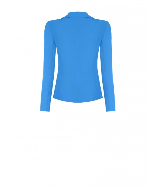 Giacca Blazer Sfiancata Doppio Petto In Tessuto Tecnico Rinascimento