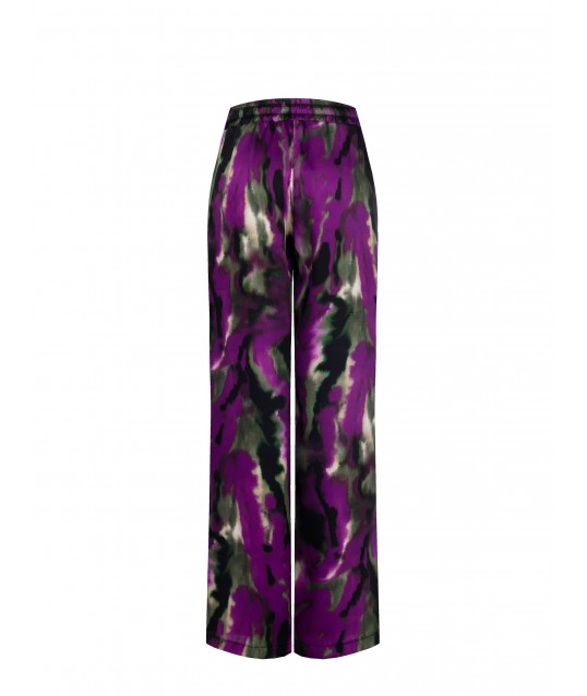 Pantaloni Palazzo In Raso Con Elastico E Coulisse Rinascimento