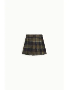 Dixie Plaid Pleated Short Skirt
