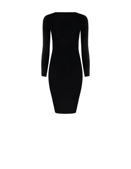Robe fourreau midi en tricot avec empiècement en dentelle Rinascimento