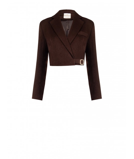 Rinascimento Crop Strap Blazer Jacket