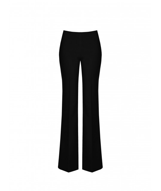 Pantaloni Palazzo In Tessuto Tecnico Con Zip Sul Fianco Rinascimento