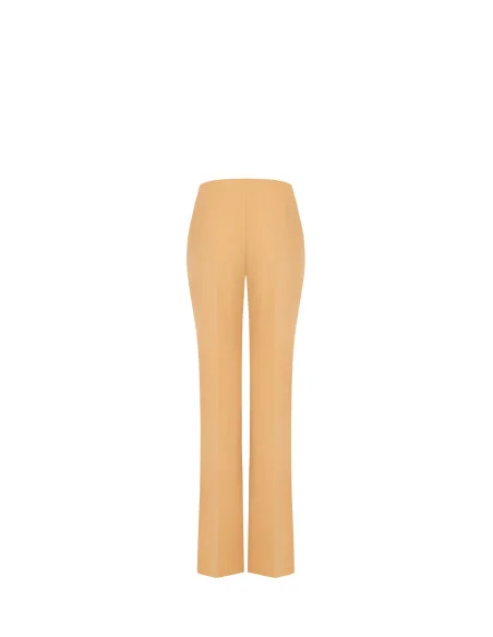 Palazzo Trousers In Scuba Crepe With Side Zip Rinascimento