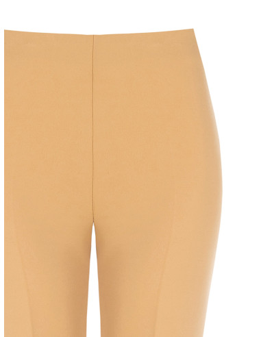 Pantalon de palazzo en crêpe avec fermeture éclair latérale Rinasci...