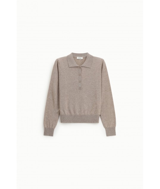 Pullover Con Colletto E Bottoni Dixie