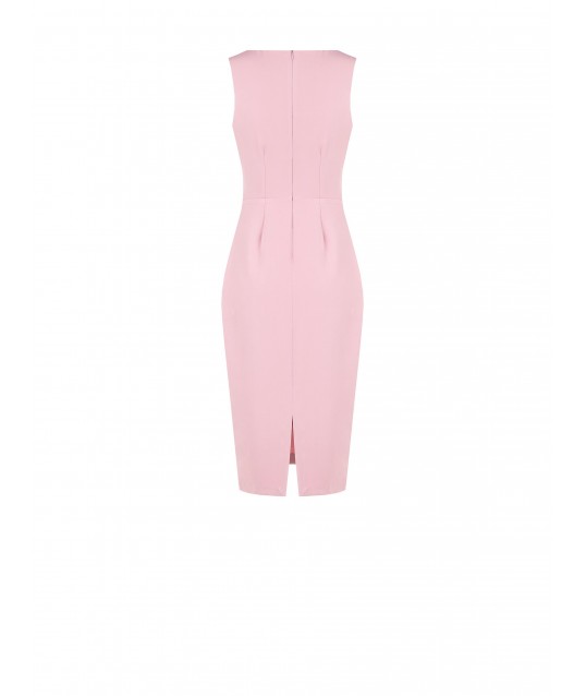 Robe fourreau avec bandeau en satin et détails de bijoux Rinascimento