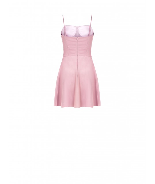 Robe de bal courte en tulle et dentelle Rinascimento