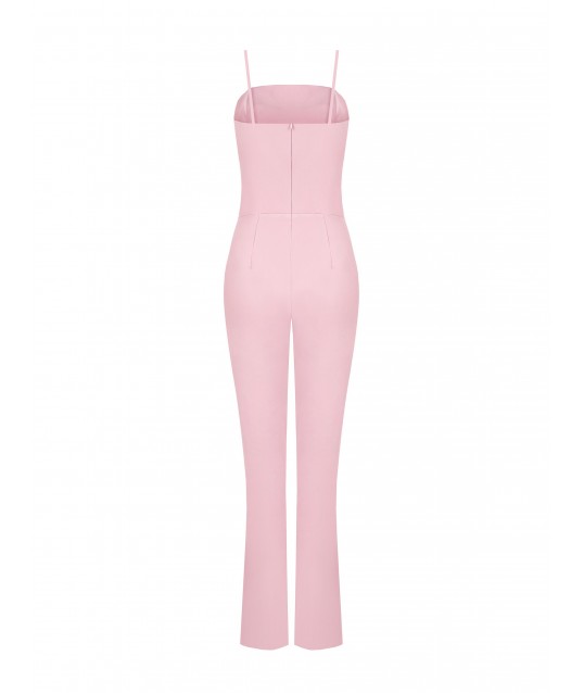 Full-Length Jumpsuit With Satin Headband And Jewel Detail Rinascimento