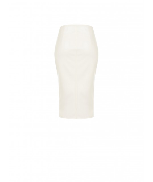 Rinascimento Leatherette Longuette With Split