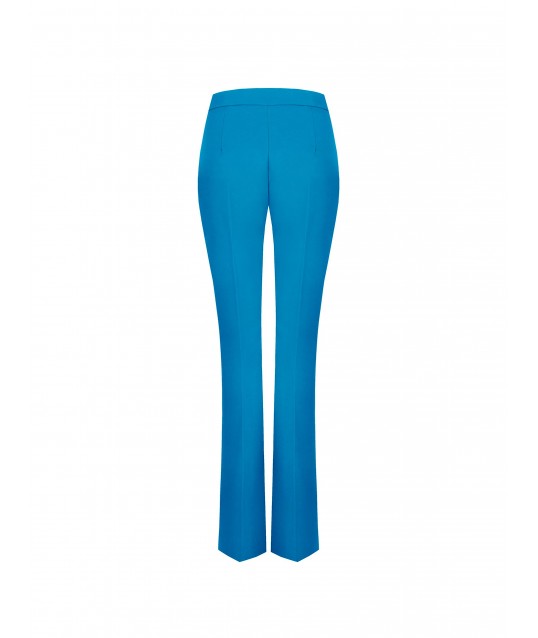 Pantaloni A Zampa In Tessuto Tecnico Con Zip Sul Fianco Rinascimento