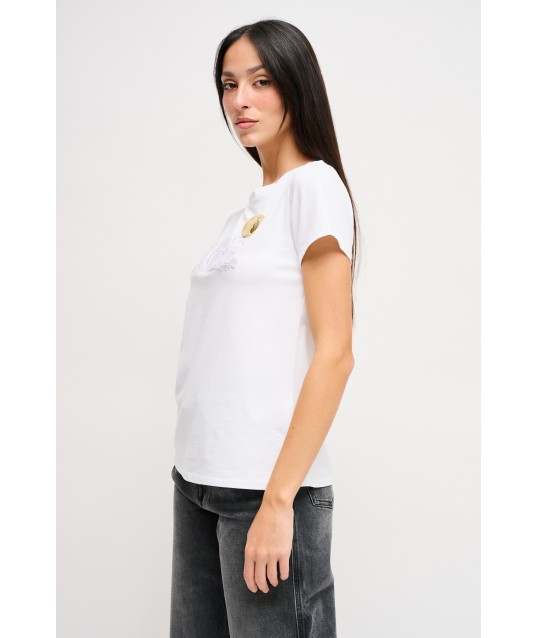 T-shirt D'oré avec broche Maryley